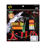 HDF 해동 HA-1317 내만 갈치 카드 3본 축광 사각 튜브형 표준형 지선 채비 2/0 : 강호낚시
