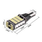 T15 W6W Led 캔버스 전구 오류 없음 921 자동차 백업 후진 조명 매우 밝은 45SMD 4014 화이트 개 : 형신무역