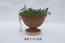 허니,에보니 굽볼14호분 [로자리안] / 이천 도자기 토분 / 이천 그릇세상 자체 수작업토분 / 국내산 토분 : 그릇세상 로자리안