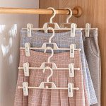 회전형 치마 바지 걸이 공간활용 스카프 넥타이 집게 옷걸이 : 보 울