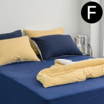 해피니 샤이니 40수 순면 홑 매트리스커버 패밀리 F 사이즈 (네이비) : 파머스 상점