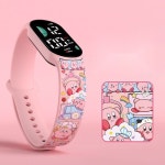 별의커비 학생 아동LED 전자 손목시계 : 싱기방기써니네마켓