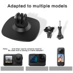 TPU 액션 카메라 고정 베이스 브래킷 Insta 360 시리즈 오토바이 헬멧 커브 플랫 마운트 더 선명하게 촬영 : 디에프식스