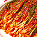오자매김치반찬 깊은 감칠맛 매콤 알싸한 국내산 파김치 800g 밀봉팩 : 오자매김치반찬