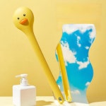 오리 바디 목욕 샤워 브러쉬 미세모 브러시 캐릭터 스크럽 때 마사지 셀프 등밀이 샤워솔 : 디엘라이프