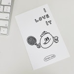 딜라잇모드 러브잇 엽서 postcard 인테리어 소품 메세지카드 무채색 심플 : 판도라박스 P.B