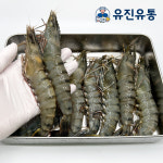 블랙타이거새우 500g 킹타이거 8 10 12미 냉동 캠핑용 보리새우 제철 대하구이 구이용 : 유진유통몰