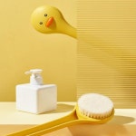 오리 바디 목욕 샤워 브러쉬 미세모 브러시 캐릭터 스크럽 때 마사지 셀프 등밀이 샤워솔 : 디엘라이프