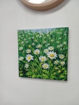 캔버스4호 수작업 꽃그림 들꽃 계란꽃 풍경그림  금달마 선물용그림 인테리어 아크릴페인팅 : 낭만화실