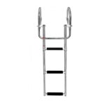 스테인레스 해양 사다리 난간 접이식 요트 보트 계단 A형 3단 사다리(395 x 1065mm) : 아이민2