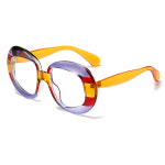 안경 프레임 광학 여성 블루 라이트 차단 타원형 그라데이션 컴퓨터 눈 보호 : 더블원컴퍼니