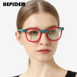HEPIDEM 남성용 무광 아세테이트 안경 레트로 사각 여성 H9269 : 더블원컴퍼니