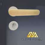 모티스락 DS 대산 1-1-46-2 우드 나무 화이트 모티스손잡이 안방문손잡이 방문손잡이 : 대산금속