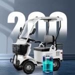 노인 스쿠터 전동 차 어르신 전기차 사륜 지붕 시장 골프 삼륜차 아파트 농로 바이크 1. 60V 600W 모터 20A 납산 : GOODGOOD