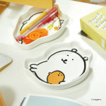 담곰이 스낵 플레이트 2P 세트 농담곰 고로케 그릇 식기 캐릭터 나가노 굿즈 : 덕질메이트