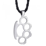 너클 스트리트 있는 펜던트 개성 선물 액세서리 남성용 우월한 복싱 목걸이 오토바이 : one2