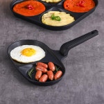 라체나 인덕션 4구 에그팬 25cm 빅사이즈 브런치 계란 후라이팬 : 피앤에이치컴퍼니