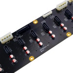 서버 백플레인 회로 기판 8 SAS 7 + 15 핀 HDD 어댑터 마더보드, Molex 4 전원 공급 장치, 3 선풍기 헤더 PCIe : BY무역