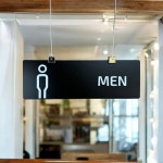 천장걸이 화장실표지판 픽토그램 안내문 팻말 : DND24