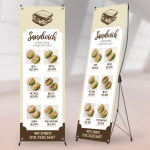 BA160 카페 샌드위치 베이커리 홍보 배너 페트 600x1800mm : 사심데코
