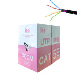 옥외용 UTP CAT5E 랜케이블 랜선 통신 외부설치 옥외 케이블 인터넷선 300M 박스 : 제이피엘프라자
