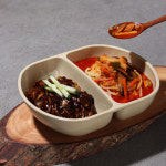 [짬짜면기] 탕짜면 자장면 짬뽕 짜장면 반반 중국집 멜라민 그릇 면기 : 쿡차