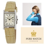 세이코 여성시계 모델 swr095 세르띠에 아이보리 컬러 다이얼 사각시계 당일 무료 배송 : Pure watch