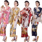 일본전통의상 기모노 유카타 새틴 여성 코스프레 01_H0058-1핑크숙녀 Free(55~66) : salechina