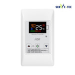써브텍 필름난방 전기판넬 리모컨형 온도조절기 H5R 화이트 벽면 4kw 매립형 리모컨별도 : 라이프썬
