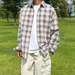 너드 체크 오버 셔츠 3color : 맨즈피플-