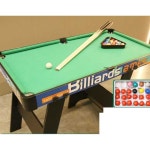 당구대 미니당구 실내 스포츠 포켓볼 보드게임 세트 초록색 접이식 110CM : 준꾸스토어