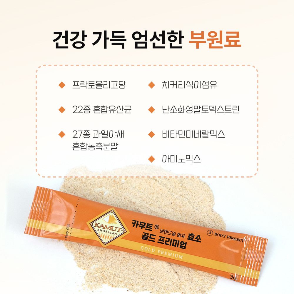 골드, 높은 농도 카뮈트효소로 강력한 소화 지원! 건강기능식품 시장 주목