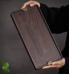 라예당 일식 흑단 건식 차판 우드 티 트레이 쟁반 3종 : 라예당
