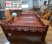 고가구 침상 와상 옛날 원목 침대 평상 전통가구 인간문화재 소목장 수제 작품 전시 작품 : 송학아트 골동품가게
