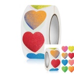 칼라 파스텔 하트 스티커 다꾸스티커 : 신이상회