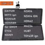 최신 Lishi 2 in 1 도구 ISU5 DAT12R NSN14 MAZ24 CY24, GM39 HON58R TOY43R IGN 자물쇠 세공 : SOUL수마켓