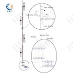 고 VHF 전 스테인리스 스틸 기지국 통신 안테나 TQJ-50AH, 34 ~ 73MHz, 9dbi : 시구왕비