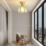 모든 구리 미국 통로 조명 복도 현대 간단한 럭셔리 현관 입구 휴대품 보관소 LED 발코니 천장 인테리어 펜던트 : 아이쉬몰