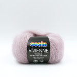 [SESIA 세시아] VIVIENNE 비비안 / 4392 MALVA CHIARO 말바 끼아로  / 슈퍼 키드 모헤어 70% 멀베리 실크 30% / 25g / 210m : 365JOY
