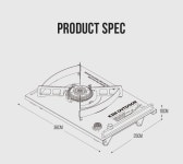 카즈미 IGT 이소가스버너 원 플레이트 스토브 캠핑버너 캠핑용품 휴대용 : 피쉬앤카