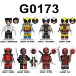 G0173 데드풀 울버린 좀비 마블 슈퍼히어로즈 미피 미니피규어 호환블럭 : 타오샵k