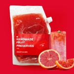 메모리인히어 1kg 자몽청 수제청 파우치 과일청 카페청 에이드 : 주식회사 메모리인히어