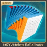 큐브 선수 입문 교육용 스피드 MoYu MFJS MeiLong 11 매직 스피드 큐브 스티커리스 전문 피젯 장난감 퍼즐 : 어반왈츠