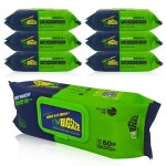 아임빅사이즈 물티슈 60매 태양 오염 먼지 오일 캠핑 비건 반려견 물티슈 : 메디케어팜