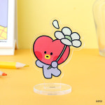 BT21 미니니 해피플라워 아크릴 스탠드 타타 TATA : 주식회사 쏠커머스