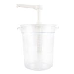 업소용 소스 펌프 디스펜서 시럽통 카페 공병 레스토랑 4L 배럴 + 10cc 헤드 : 제이네 직구