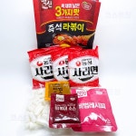 두가지떡볶이&롱쓰부대찌개 | 떡신 떡볶이에 신 어쏘티드 라볶이 3가지맛(오리지널, 로제, 부대찌개)1432G : 코스트짱