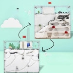 개미사육장 여왕개미 투명 관찰 하우스 둥지 아크릴 통 개미굴 키우기 A : 아롱포유