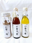 참기름 들기름 350ml / 통참깨 통들깨 100% / 국산참기름 수입참기름 참깨 들깨 / 국산들기름 수입들기름 / 참기름 선물세트 : 밀알떡방아