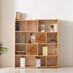 가구 산책 고무나무 4단 서랍 책장 1300 H2613() 원목 서재 책꽂이 수납장 : 키플러트리